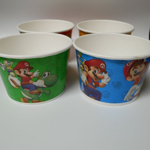 Cold Stone Creamery Other - LE Cold Stone Creamery Nintendo Super Mario/Switch Set Of 4 Collectible Cups